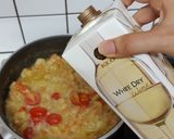 A picture of step 3 of Fusilli with little shrimps #summerchallenge2.