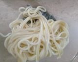 A picture of step 4 of Basil Pesto Pasta.