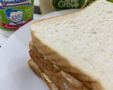 Gambar langkah 1 resipi Roti Bakar Pandan Butter.