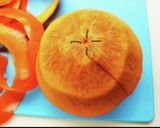 A picture of step 4 of Persimmon with tofu dressing(Shira-ae).