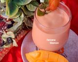 A picture of step 5 of Mango peach smoothie.