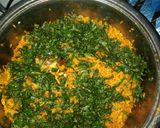 A picture of step 5 of Palm oil rice.
