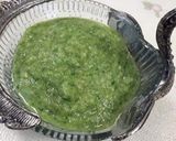 A picture of step 2 of Green apple chutney.