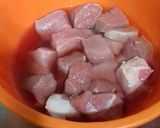 A picture of step 2 of Arvi Gosht.