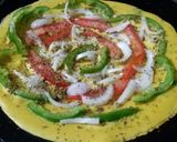 A picture of step 5 of Besan Ka Cheela With Pizza Seasoning.