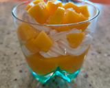 Une image de l'étape 6 de Verrine de mangue et chantilly au mascarpone.