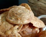 A picture of step 3 of Khasta Layered Mathri.