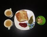 A picture of step 3 of Aloo sandwich.