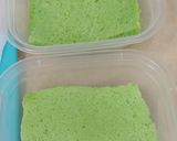 Foto langkah ke 5 dari resep Cake pandan kukus keju.