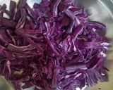 A picture of step 1 of Rainbow salad.