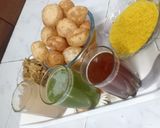 A picture of step 6 of Multi flavour Panipuri.