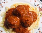 A picture of step 7 of Spaghetti and Meatballs.