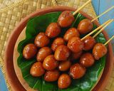 Foto langkah ke 7 dari resep Sate Semur Telur Puyuh.