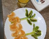 A picture of step 4 of Kiwi n orange juice.