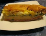 Фото кроку 3 до Заливной пирог с яйцами и зеленым луком.