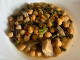Garbanzos con verduras