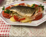 Foto del paso 10 de la receta: Filetes de lubina al horno con cebolla patata tomate natural y aderezo Vidalim