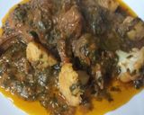 A picture of step 6 of Mutton palak gobhi.