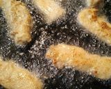 A picture of step 5 of Cornbread Chicken Strips with Sauce.