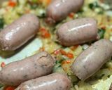 Foto del paso 2 de la receta: 🍷🍅🥫Chorizos al vino tinto con puré de papas 🥔 🥫🍝