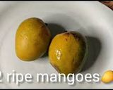 A picture of step 1 of Manai samayals mango pudding.