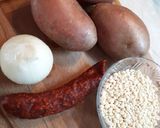 Paprikáskrumpli tarhonyával recept fázis 1 fotója