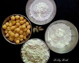 A picture of step 1 of Peanut Stuffed Chhole Paneer Gulabjamun.
