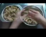 A picture of step 3 of Multigrain stuffed samosa.
