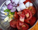 A picture of step 1 of Tomato Paneer Soup.