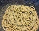 A picture of step 3 of Salad leaves pesto pasta with yogurt (under 30-minute meal!).