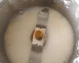 A picture of step 1 of Rose Gulkand Firni.