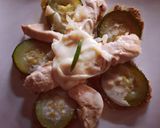Une image de l'étape 9 de Émincé poulet sauce mozzarella PDT et courgettes à la tapenade.