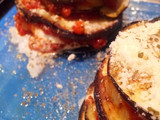 Milhojas de berenjena a la parmesana