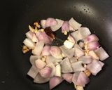A picture of step 2 of Kung Pao Vegetables.
