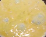 A picture of step 1 of Ham and mozzarella egg roll.