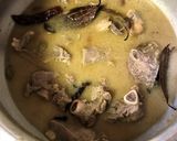 A picture of step 4 of Mutton Rezala.