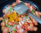 A picture of step 3 of Gajar Matar ki sabji (north India special).
