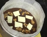 A picture of step 5 of Eggless DBC Death by Chocolates Cake 🍰.
