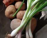 A picture of step 1 of Pumpkin & Potato Soup.