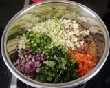 A picture of step 3 of Vegetable Daliya khichdi.