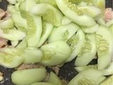 แตงกวาผัดไข่