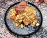 A picture of step 3 of Chola Samosa Chaat 📌.