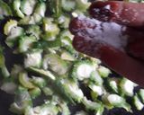 A picture of step 4 of Bitter Gourd fry.