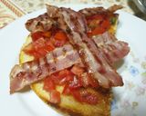 Pas rețetă Bruschette cu roșii și bacon 2 fotografie