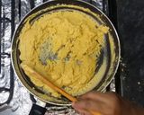 A picture of step 3 of Besan k Ladu   #KokabandCookpad  #Foodies&Freinds.