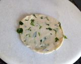 A picture of step 1 of Methi kachori.
