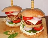 A picture of step 12 of Chickpea Patty Burger (Chole Patty Burger).