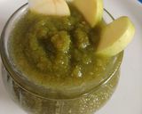 A picture of step 3 of Apple coriander chutney.