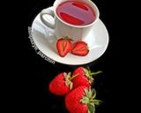 عکس مرحله 1 از دستور دمنوش توت فرنگی 🌸