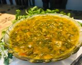 A picture of step 6 of Daal palak.